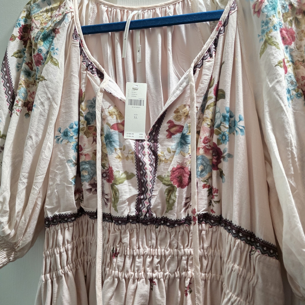 🩷 NWT Anthropologie Somerset Maxi Dress – Boho Floral Size XL - Picture 2 of 11